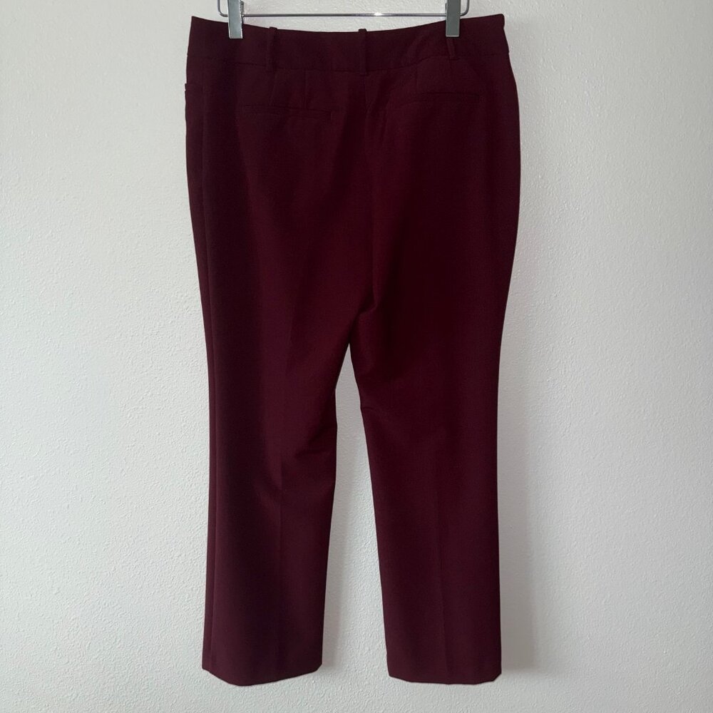 Worthington Perfect Trouser Burgundy Pants Size 6P - Picture 7 of 10